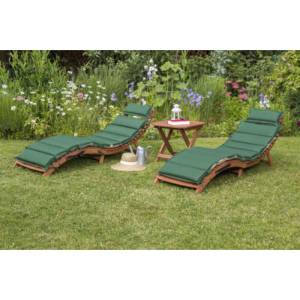 Комплект шезлонги и столик AFM-803A-T133 Beige-Green (2+1)