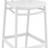 Стул пластиковый барный Victor Bar 75 белый 450х520х1060 мм