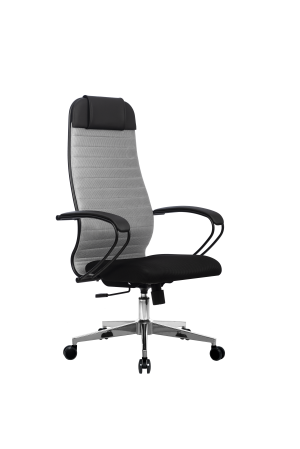 Кресло МЕТТА-21(MPRU)/подл.130/осн.004, светло-серый