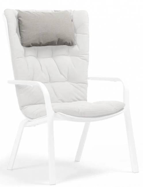 Подушка-подголовник для лаунж кресла Folio серый 465х290х70 мм