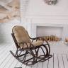 Кресло-качалка с подножкой (Браун)