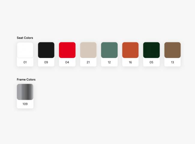 Кресло пластиковое Karea сатинированный алюминий, темно-зеленый 530х550х890 мм