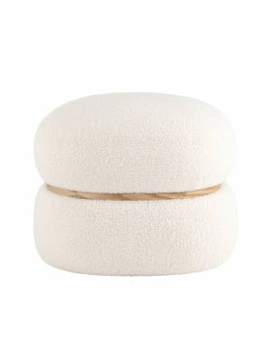 Пуф Полли L тедди белый