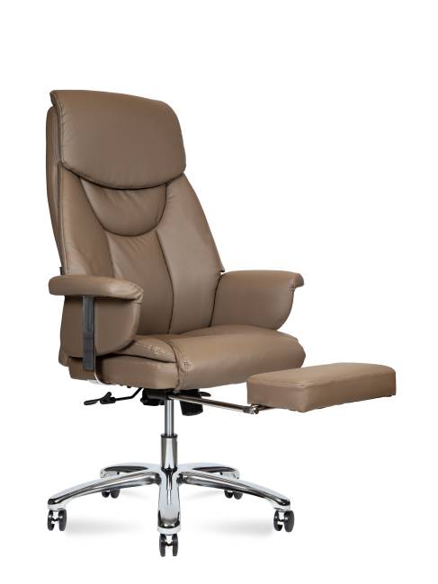 Кресло офисное / Парламент / серо коричневый экокожа Кресло офисное / Парламент / серо коричневый экокожа