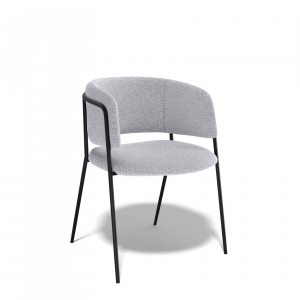 Дизайнерский стул Dragon букле светло-серый