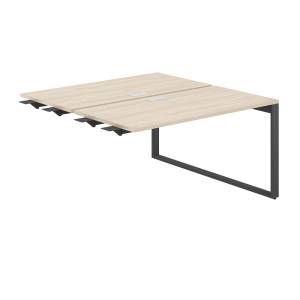 AG.151.AR.L.72.AN  / Рабочая станция комбо 1200х1238х750  / профиль О-образный: 70х20 антрацит; лючок: серебро; столешница: акация равелло