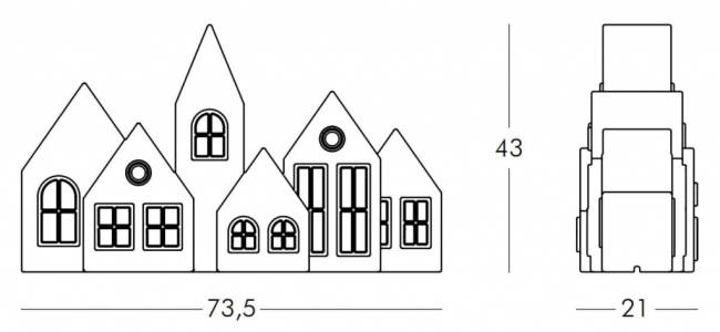 Светильник пластиковый настольный Kuusi Cold Lighting LED белый 735х210х430 мм