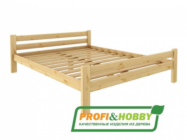 Кровать деревянная "Классика" 1200 х 1900, сосна