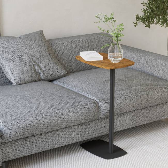 Стол придиванный Дей дуб американский/черный