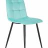Стул обеденный DOBRIN CHILLY, Мятный Holland 50, основание черное