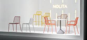 Стул металлический Nolita терракотовый 550х535х770 мм