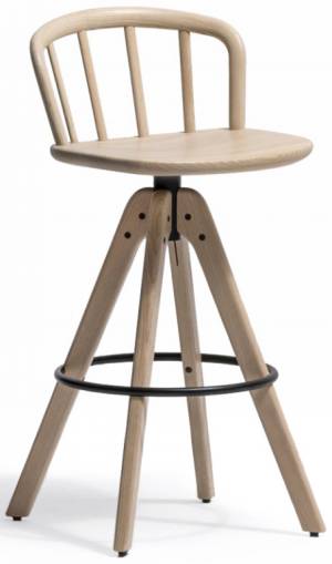 Стул деревянный барный Nym 465х485х985 мм