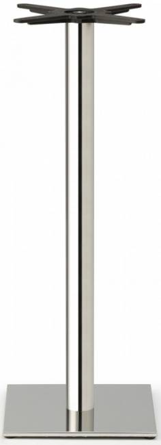 Подстолье металлическое барное Tiffany сатинированный стальной 400х400х1090 мм