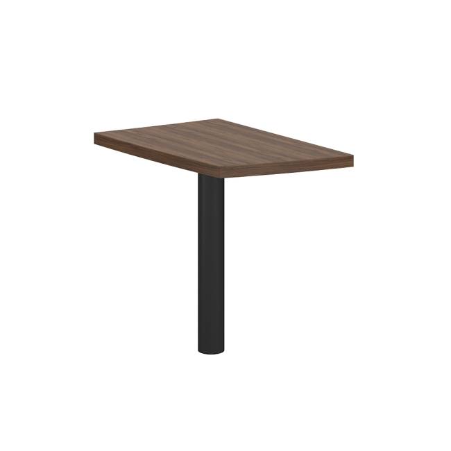 WN.104.DM.R / Приставка боковая малая 500х856х750, правая / цвет: дуб модена, опора табулярная цвет черный