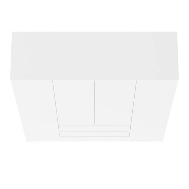 Шкаф-комод с тремя ящиками и четырьмя дверками Мори МШ1600.1 цвет белый