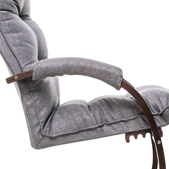 Кресло-трансформер Leset Монако Орех текстура Malmo 90 (серый) Кресло-трансформер Leset Монако Орех текстура Malmo 90 (серый)