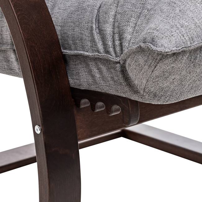 Кресло-трансформер Leset Монако Орех текстура Malmo 90 (серый) Кресло-трансформер Leset Монако Орех текстура Malmo 90 (серый)