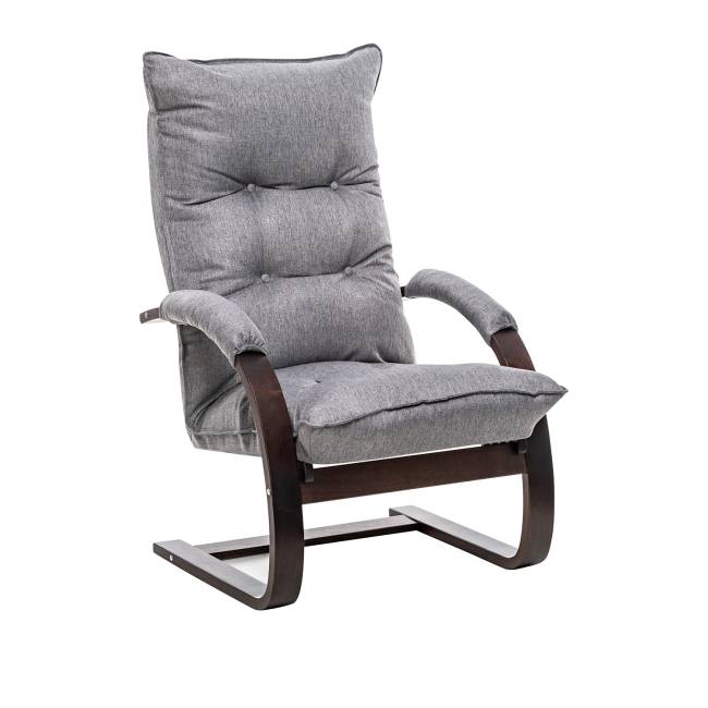 Кресло-трансформер Leset Монако Орех текстура Malmo 90 (серый)