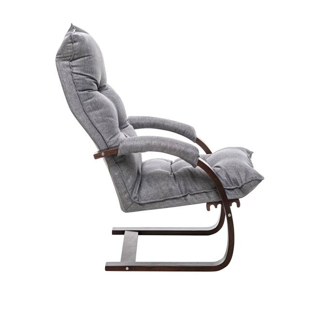 Кресло-трансформер Leset Монако Орех текстура Malmo 90 (серый)