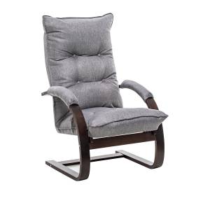 Кресло-трансформер Leset Монако Орех текстура Malmo 90 (серый)