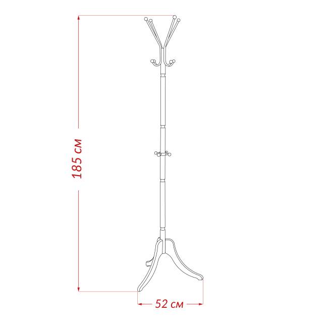 Вешалка напольная Leset Галант-2 Белый