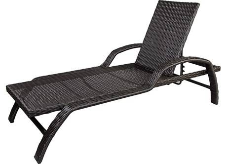 Лежак -шезлонг Бруно ротанг искусственный