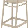 Стул пластиковый барный Victor Bar 75 бежевый 450х520х1060 мм