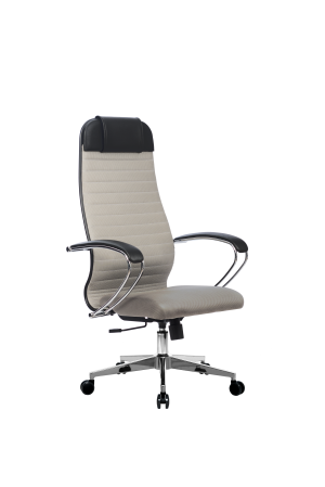 Кресло МЕТТА-21(MPRU)/подл.130/осн.004, светло-серый/светло-серый