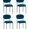 Стул Бриф DD велюр синий 4 шт.