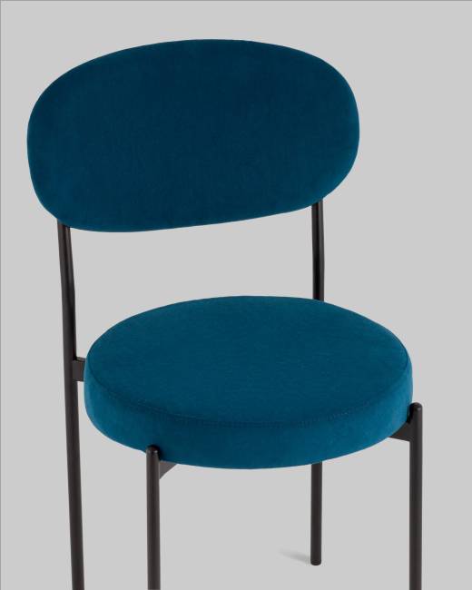 Стул Бриф DD велюр синий 4 шт.