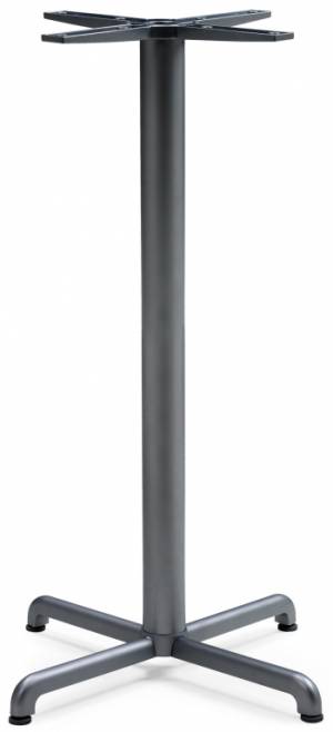 Подстолье металлическое барное Calice Alu High антрацит 480х480х1070 мм