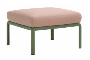 Пуф пластиковый с подушкой Komodo Pouf агава, розовый 700х700х490 мм