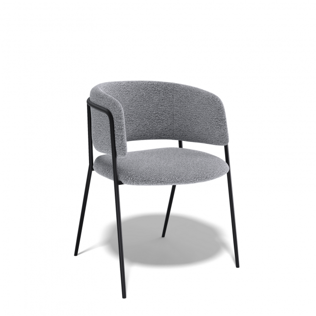 Дизайнерский стул Dragon букле серый Дизайнерский стул Dragon букле серый