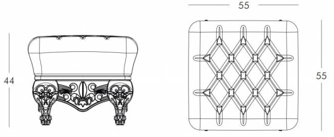 Пуф пластиковый Little Prince Of Love Standard 550х550х440 мм Пуф пластиковый Little Prince Of Love Standard 550х550х440 мм
