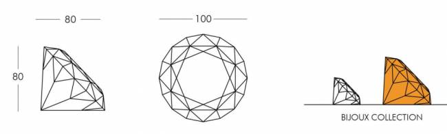 Светильник пластиковый напольный Bijoux Lighting 800х1000х800 мм
