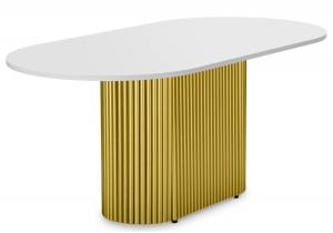 Барон О 160 х 90 белая пленка шагрень / золотые ноги