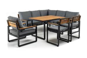 Обеденный комплект TOPA с угловым диваном