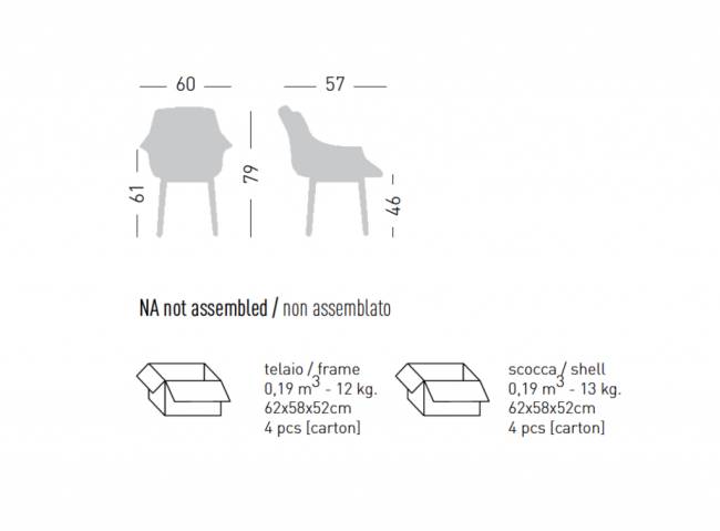 Кресло пластиковое More BL 600х570х790 мм Кресло пластиковое More BL 600х570х790 мм