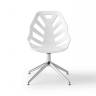 Стул офисный пластиковый Ninja L белый 700х700х840 мм