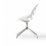 Стул офисный пластиковый Ninja L белый 700х700х840 мм