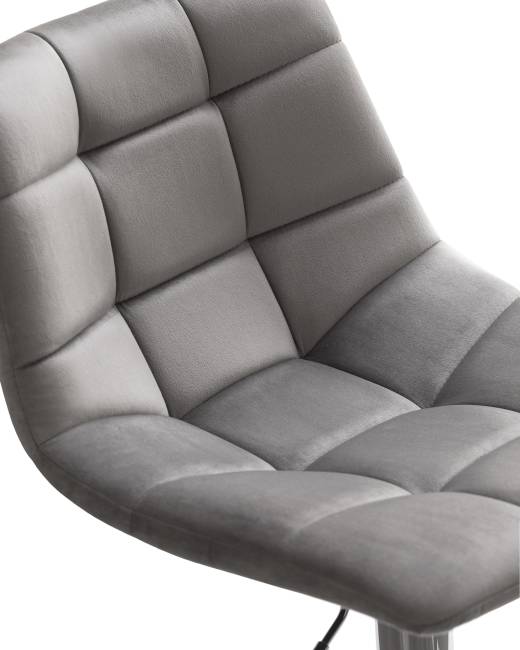 Стул барный DOBRIN TAILOR, серый велюр (MJ9-75)