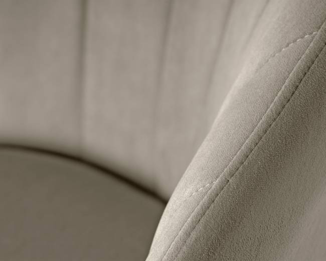 Стул обеденный DOBRIN NAOMI, ЭМАЛЬ ЧЕРНЫЙ МУАР велюр Catania Cocoa