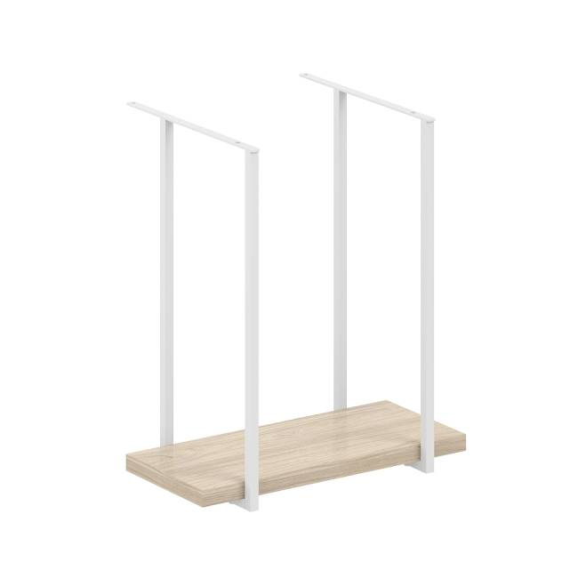 AG.191.AR.WH / Подвес под системный блок, 308(246)х480х540 / полка: акация равелло, мк: белый