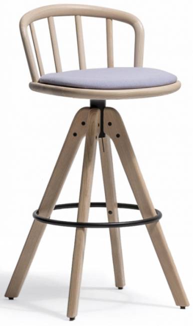 Стул деревянный барный Nym 465х485х985 мм