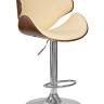 Набор 2 шт Стул барный DOBRIN KARTER, коричневое дерево, кремовый