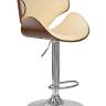 Набор 2 шт Стул барный DOBRIN KARTER, коричневое дерево, кремовый