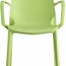 Кресло пластиковое Ginevra светло-зеленый 570х560х860 мм