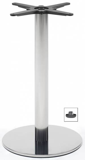 Подстолье металлическое Tiffany полированный стальной Ø450х730 мм