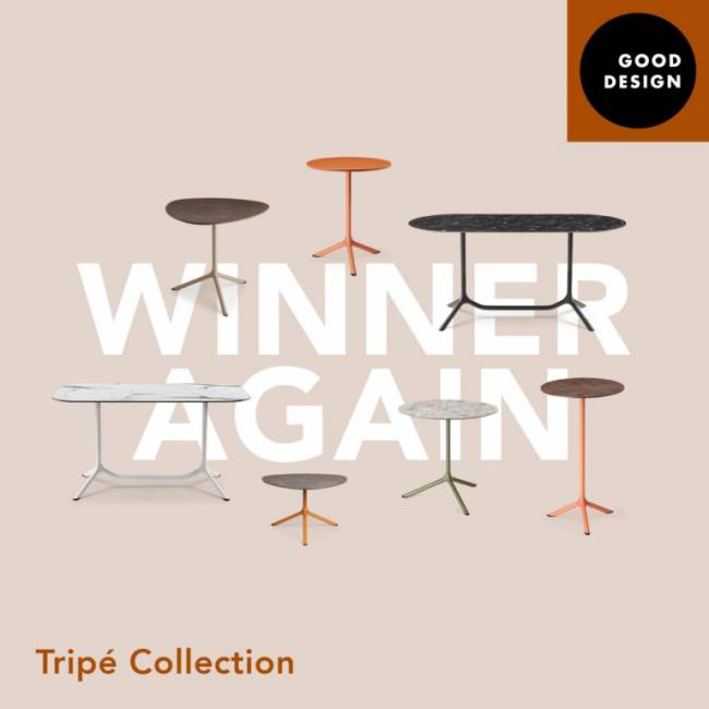 Подстолье металлическое складное Tripe Maxi Folding голубой Ø790х730 мм