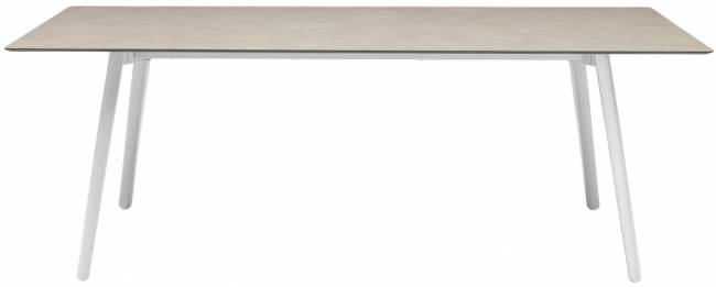 Стол ламинированный раздвижной Squid Extendable белый, тортора шпатель 2090-2490-2890х1000х730 мм